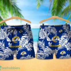 Los Angeles Rams Tropical Pattern Combo Hawaii Shirt and Shorts For Fans Product Photo 1