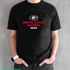 Malaki Starks Wearing Mental Health Matters 2024 Georgia Bulldogs football T-Shirts - Black Unisex T-Shirt
