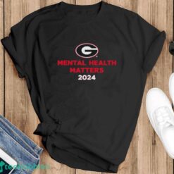 Malaki Starks Wearing Mental Health Matters 2024 Georgia Bulldogs football T-Shirts - Black T-Shirt