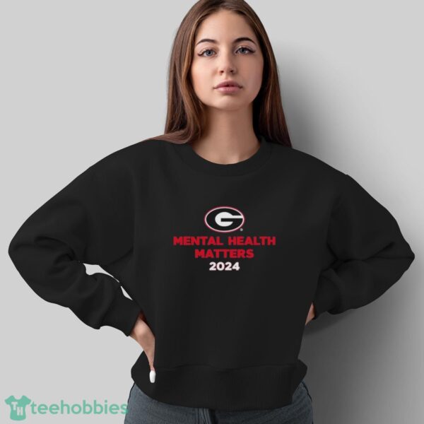 Malaki Starks Wearing Mental Health Matters 2024 Georgia Bulldogs football T-Shirts - Sweatshirt