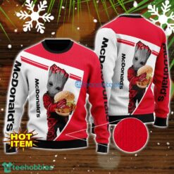 Mcdonald's And Baby Groot 3D Ugly Christmas Sweater For Men And Women Christmas Gift Product Photo 1