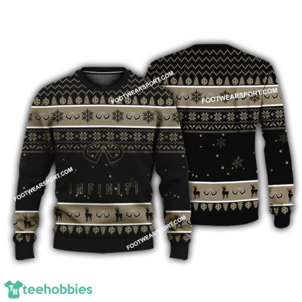 Merry Christmas Infiniti Car Racing Ugly Christmas Sweater For Fans - Merry Christmas Infiniti Car Racing Ugly Christmas Sweater For Fans