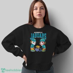 Michael Myers And Billy The Puppet X Jacksonville Jaguars Pee On NFL Teams Halloween Shirt - Sweatshirt