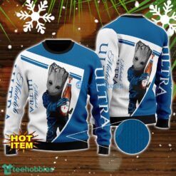 Michelob Ultra And Baby Groot 3D Ugly Christmas Sweater For Men And Women Christmas Gift Product Photo 1