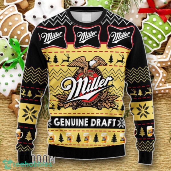 Miller Genuine Draft Christmas Ugly Sweater Luxurious Gift For Loved Ones Product Photo 1