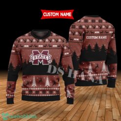 Mississippi State Bulldogs Custom Name Merry Xmas Sweater For Mississippi State Bulldogs Fans Sweater Product Photo 1