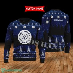 Montreal Alouettes Custom Name Merry Xmas Sweater For Soccer Sport Team's Fans Sweater Product Photo 1
