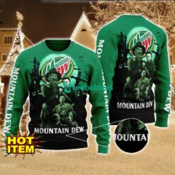 Mountain Dew Horror Halloween Night All Over Print Sweater Halloween Sweater Gift Ideas Product Photo 1
