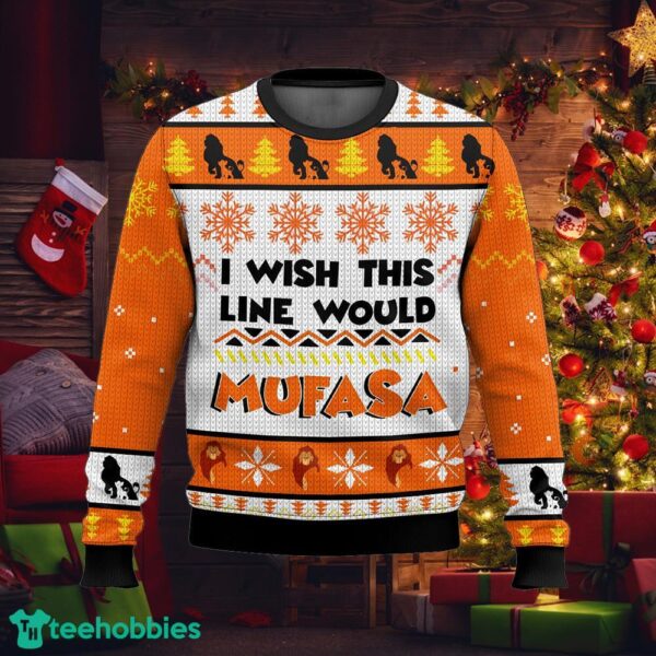 Mufasa Ugly Sweater Woven Ugly Christmas Sweater Gift For Men And Women - Mufasa Ugly Sweater Photo_1