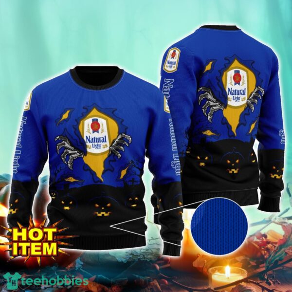 Natural Light Scary Night Halloween Hand Pull Out Halloween 3D Sweater For Men and Women Product Photo 1