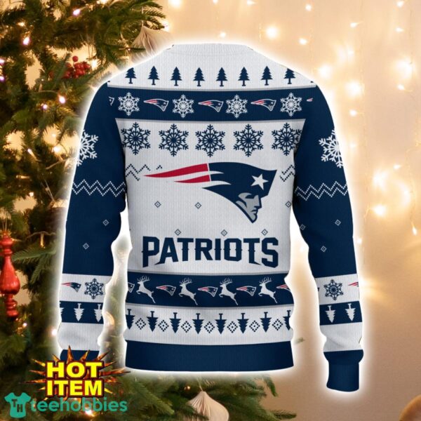 New England Patriots Logo Ugly Christmas Sweater 3D Printed Unisex Sweater For Men And Women Product Photo 3