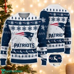 New England Patriots Logo Ugly Christmas Sweater 3D Printed Unisex Sweater For Men And Women Product Photo 1