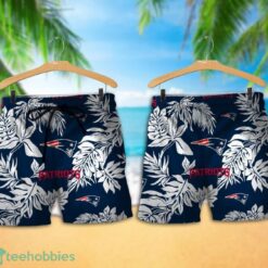 New England Patriots Tropical Pattern Combo Hawaii Shirt and Shorts For Fans Product Photo 1