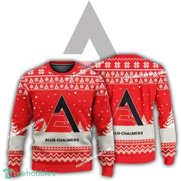 New Logo Allis Chalmers Tractor Tradition Ugly Christmas 3D Sweater For Men Women - New Logo Allis Chalmers Tractor Tradition Ugly Christmas 3D Sweater For Men Women
