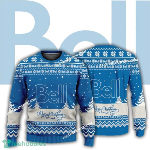 New Logo Bell Canada Red Ugly Christmas Sweater AOP Gift For Adult - New Logo Bell Canada Red Ugly Christmas Sweater AOP Gift For Adult