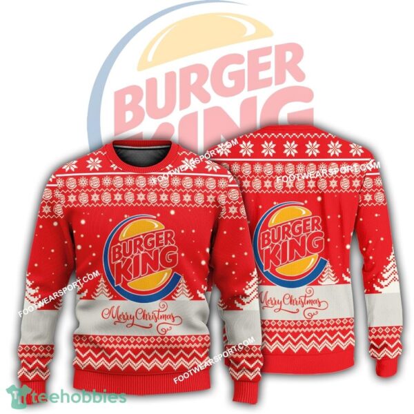 New Logo Burger King Merry-Making Ugly Christmas Sweater Gift For Adult - New Logo Burger King Merry-Making Ugly Christmas Sweater Gift For Adult