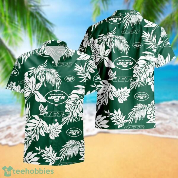 New York Jets Tropical Pattern Combo Hawaii Shirt and Shorts For Fans Product Photo 3