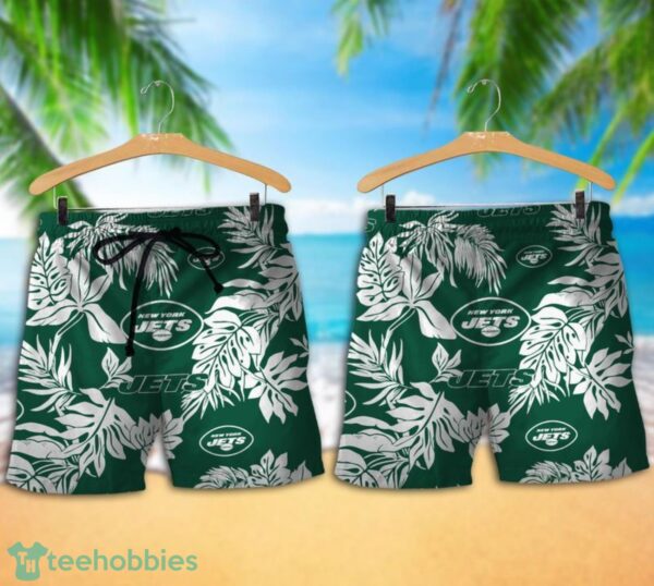 New York Jets Tropical Pattern Combo Hawaii Shirt and Shorts For Fans Product Photo 1