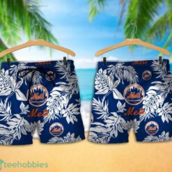 New York Mets Tropical Pattern Combo Hawaii Shirt and Shorts For Fans Product Photo 1