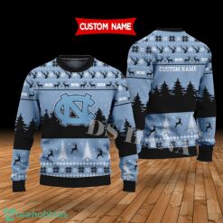 North Carolina Tar Heels Custom Name Merry Xmas Sweater For North Carolina Tar Heels Fans Sweater Product Photo 1