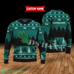 North Texas Mean Custom Name Merry Xmas Sweater For North Texas Mean Green Fans Sweater Product Photo 1