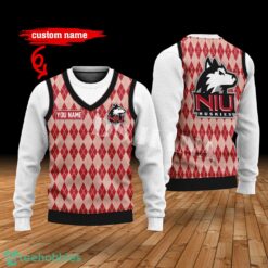 Northern Illinois Huskies Custom Name New Style Sweater Ghile Style 3D Print Christmas Sweater Product Photo 1