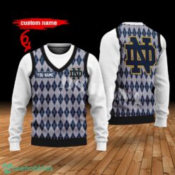 Notre Dame Fighting Irish Custom Name New Style Sweater Ghile Style 3D Print Christmas Sweater Product Photo 1