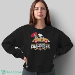 Official Florida Panthers Snoopy Peanuts The Stanley Cup Champions 2024 T-Shirt - Sweatshirt