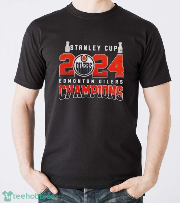 Official Stanley Cup 2024 Edmonton Oilers Champions T-Shirt - Men T-Shirt