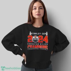 Official Stanley Cup 2024 Edmonton Oilers Champions T-Shirt - Sweatshirt