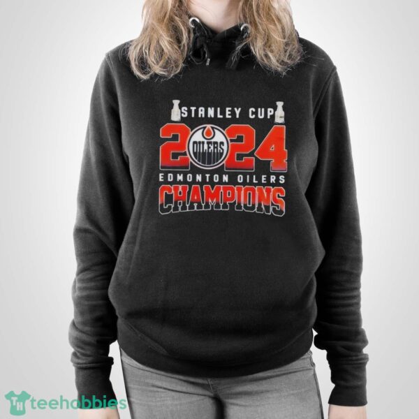 Official Stanley Cup 2024 Edmonton Oilers Champions T-Shirt - Unisex Pullover Hoodie