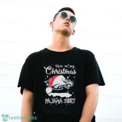 Official This Is My Christmas Pajama Shirt Philadelphia Eagles Logo Shirt - G500 Gildan T-Shirt
