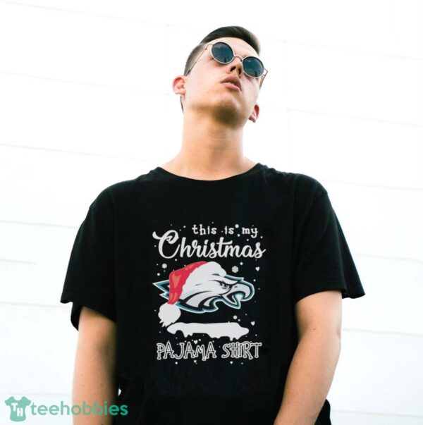 Official This Is My Christmas Pajama Shirt Philadelphia Eagles Logo Shirt - G500 Gildan T-Shirt