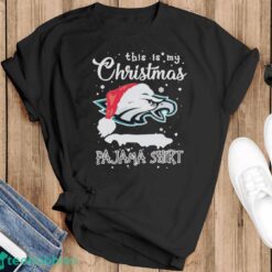 Official This Is My Christmas Pajama Shirt Philadelphia Eagles Logo Shirt - Black T-Shirt