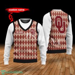 Oklahoma Sooners Custom Name New Style Sweater Ghile Style 3D Print Christmas Sweater Product Photo 1