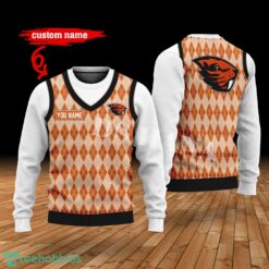 Oregon State Beavers Custom Name New Style Sweater Ghile Style 3D Print Christmas Sweater Product Photo 1