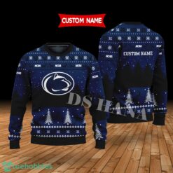 Penn State Nittany Lions Custom Name Merry Xmas Sweater For Penn State Nittany Lions Fans Sweater Product Photo 1