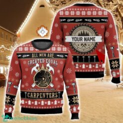 Personalized Proud to be a carpenter, Ugly Christmas Sweater For Men And Women Christmas Holiday Gift Family Gift Product Photo 1