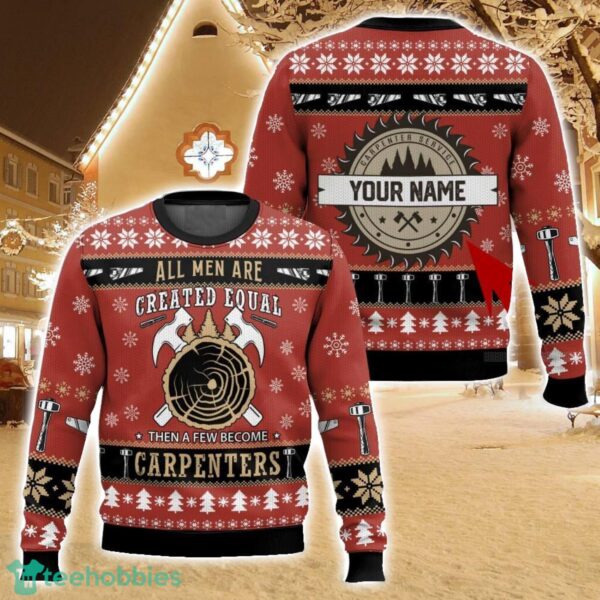 Personalized Proud to be a carpenter, Ugly Christmas Sweater For Men And Women Christmas Holiday Gift Family Gift Product Photo 1