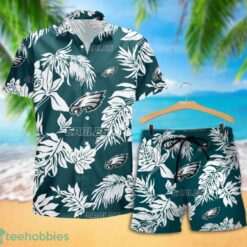 Philadelphia Eagles Tropical Pattern Combo Hawaii Shirt and Shorts For Fans Product Photo 2