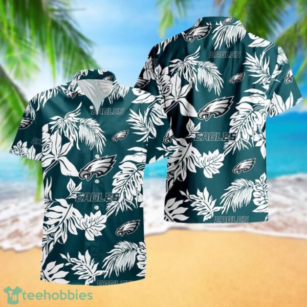 Philadelphia Eagles Tropical Pattern Combo Hawaii Shirt and Shorts For Fans Product Photo 3