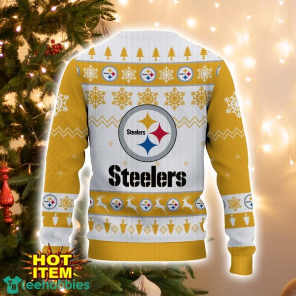 Pittsburgh Steelers Logo Ugly Christmas Sweater 3D Printed Unisex Sweater For Men And Women Product Photo 3