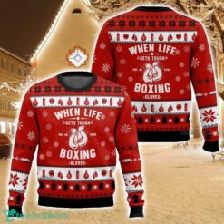 Put on Boxing Gloves Ugly Christmas Sweater For Men And Women Christmas Holiday Gift Family Gift Product Photo 1