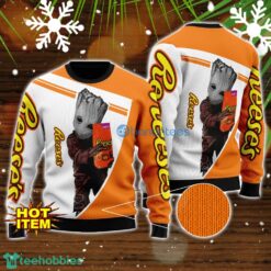 Reese's And Baby Groot 3D Ugly Christmas Sweater For Men And Women Christmas Gift Product Photo 1