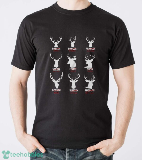 Reindeer Meat Cuts Sweatshirt, Christmas Hunter Hoodie, Reindeer Butcher Shirt - Men T-Shirt