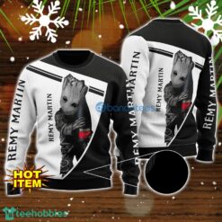 Remy Martin And Baby Groot 3D Ugly Christmas Sweater For Men And Women Christmas Gift Product Photo 1
