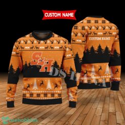 Sam Houston Bearkats Custom Name Merry Xmas Sweater For Sam Houston Bearkats Fans Sweater Product Photo 1