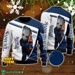 Samuel Adams And Baby Groot 3D Ugly Christmas Sweater For Men And Women Christmas Gift Product Photo 1
