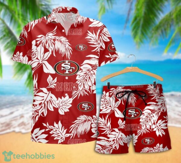 San Francisco 49ers Tropical Pattern Combo Hawaii Shirt and Shorts For Fans Product Photo 2