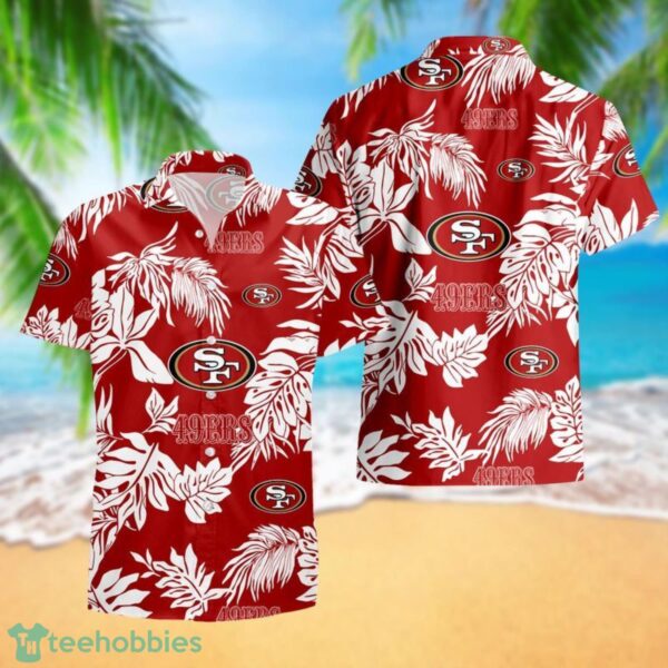 San Francisco 49ers Tropical Pattern Combo Hawaii Shirt and Shorts For Fans Product Photo 3